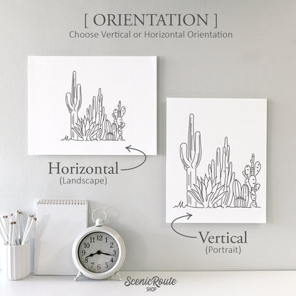 Cactus Garden Art Print