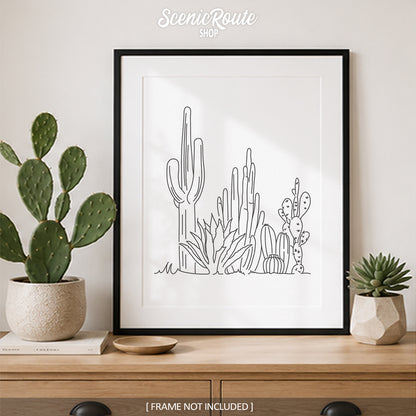 Cactus Garden Art Print