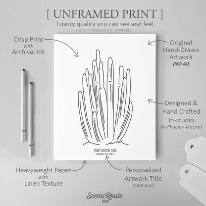 Organ Pipe Cactus Art Print