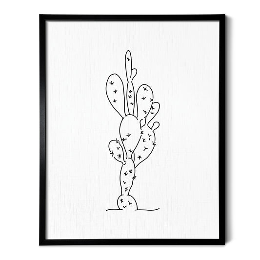 Prickly Pear Cactus Art Print