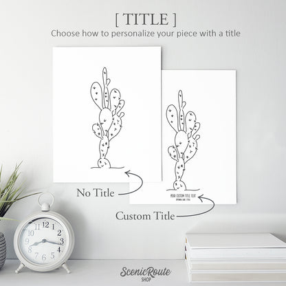 Prickly Pear Cactus Art Print