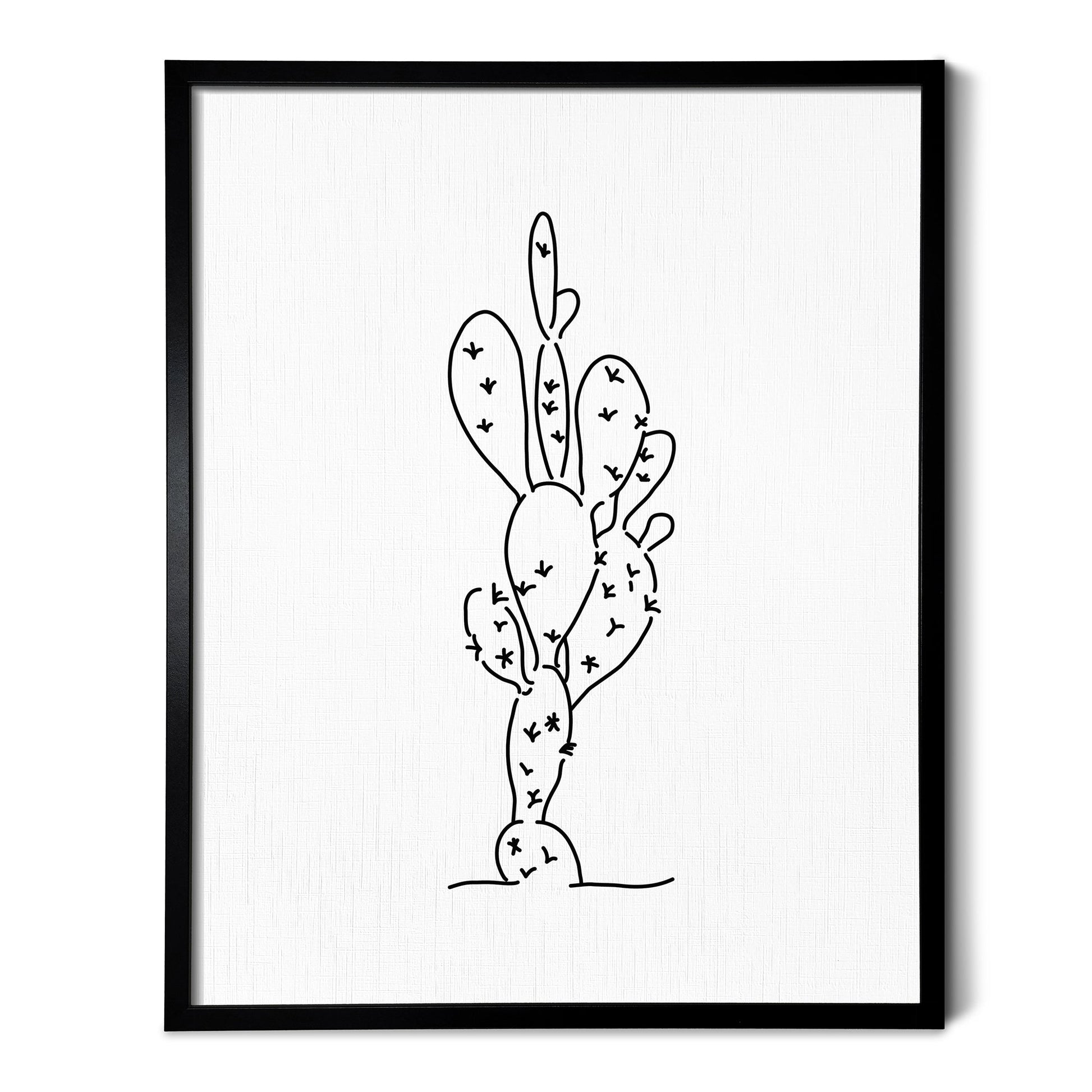 prickly pear cactus drawing Prickly Pear Cactus Art Print
