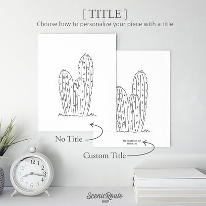 Torch Cactus Art Print