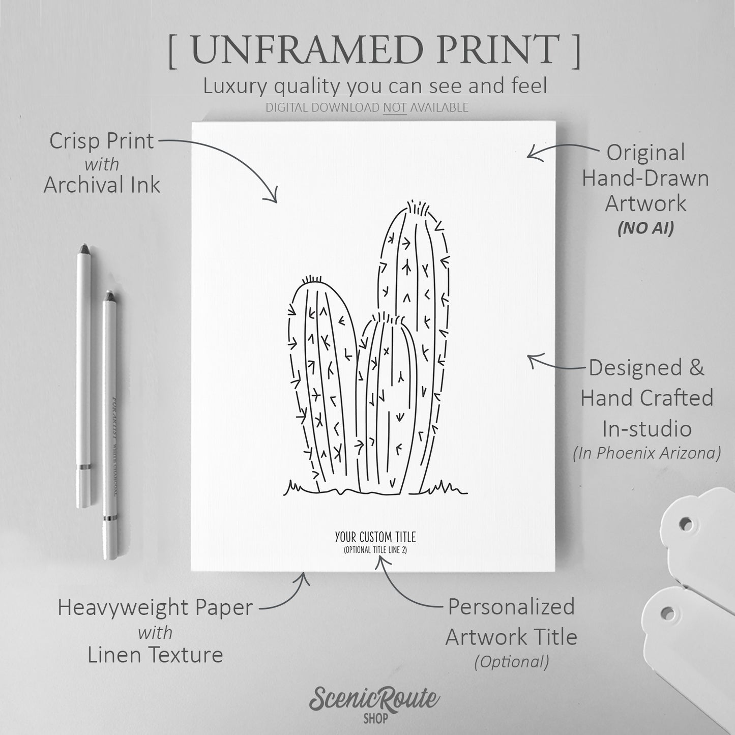 Torch Cactus Art Print
