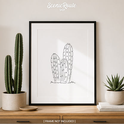 Torch Cactus Art Print