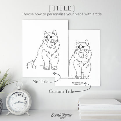 Birman Cat Art Print
