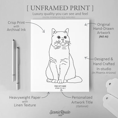 British Shorthair Cat Art Print
