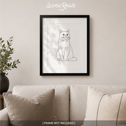 British Shorthair Cat Art Print