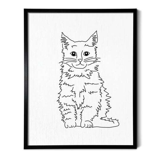 Maine Coon Cat Art Print