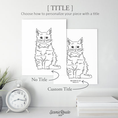 Maine Coon Cat Art Print