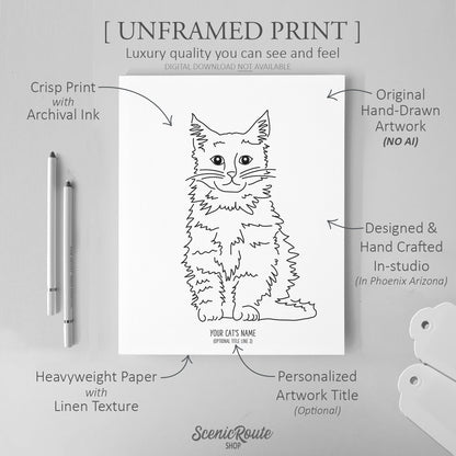 Maine Coon Cat Art Print