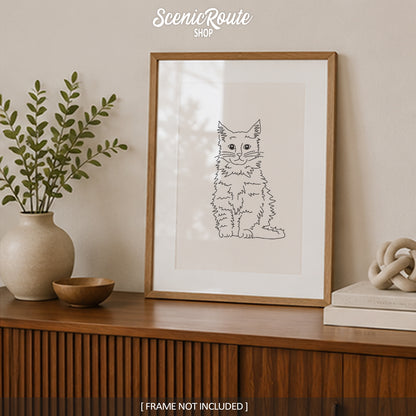 Maine Coon Cat Art Print