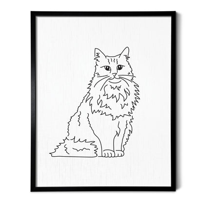 Norwegian Forest Cat Art Print