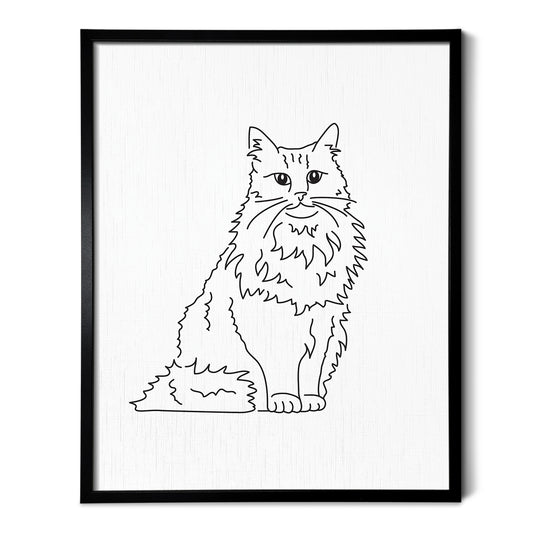 Norwegian Forest Cat Art Print