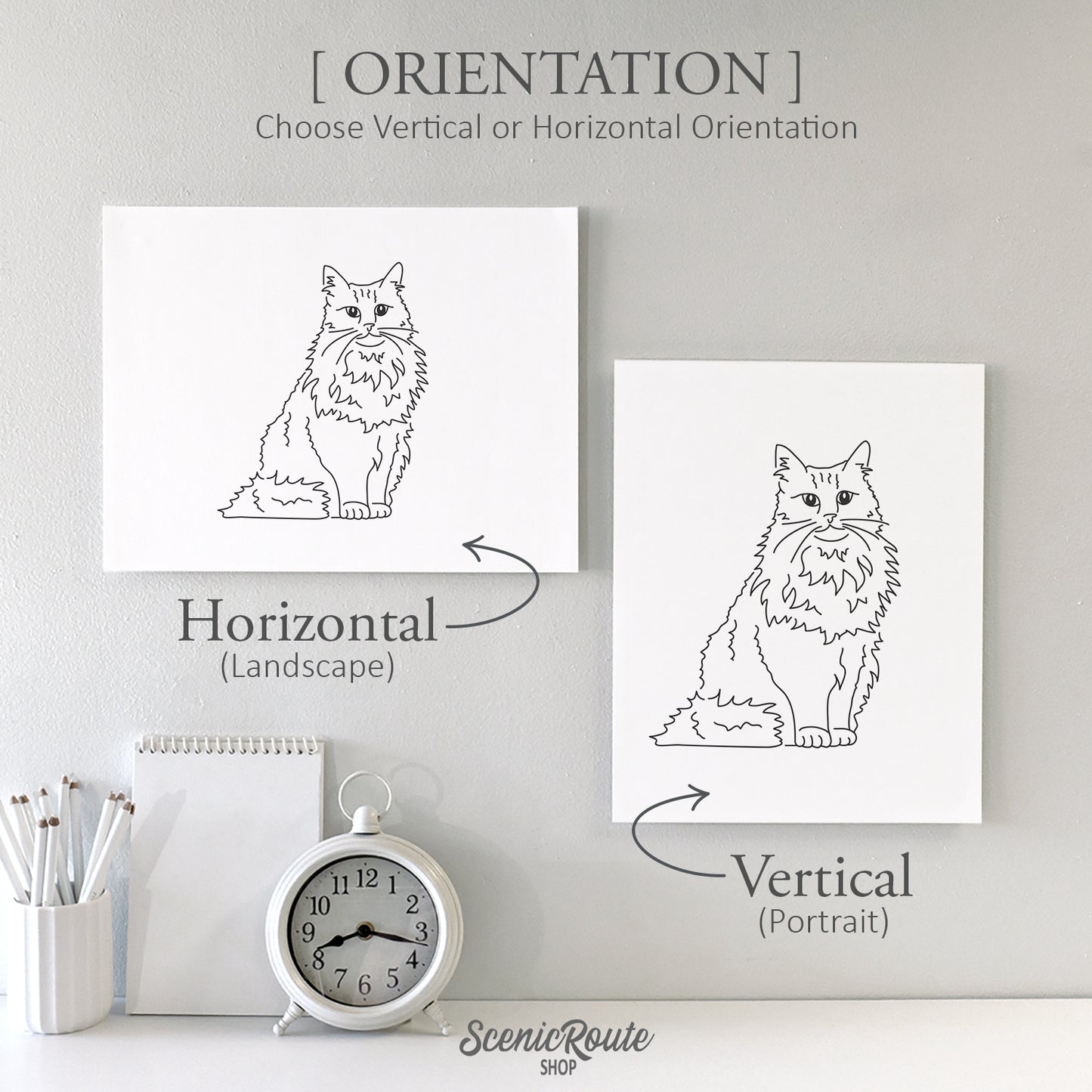 Norwegian Forest Cat Art Print