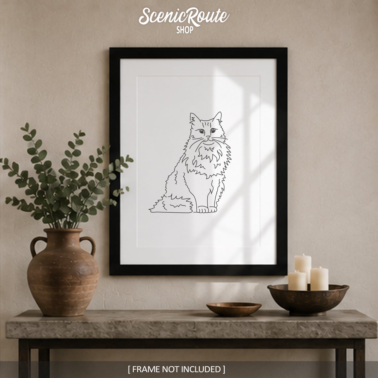 Norwegian Forest Cat Art Print