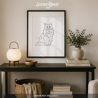 Norwegian Forest Cat Art Print