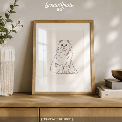 Persian Cat Art Print