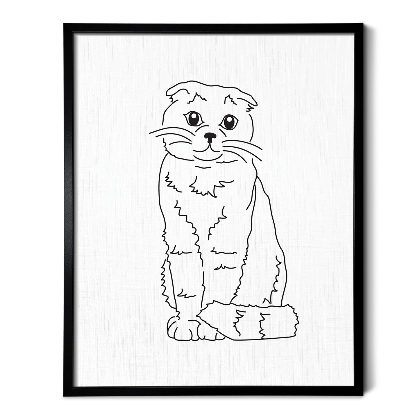 Scottish Fold Cat Art Print