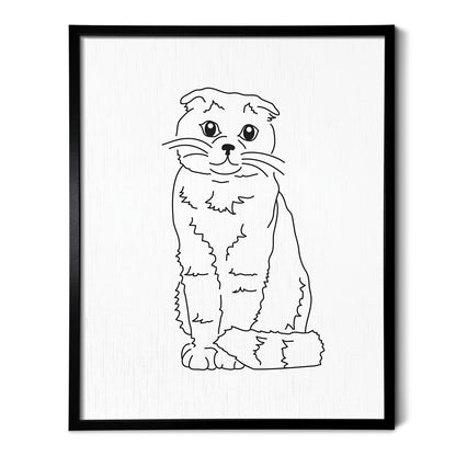 Scottish Fold Cat Art Print