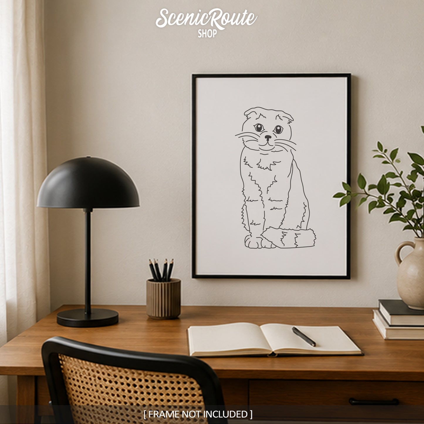 Scottish Fold Cat Art Print