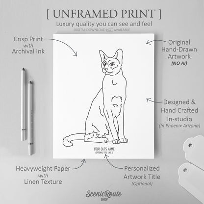 Siamese Cat Art Print