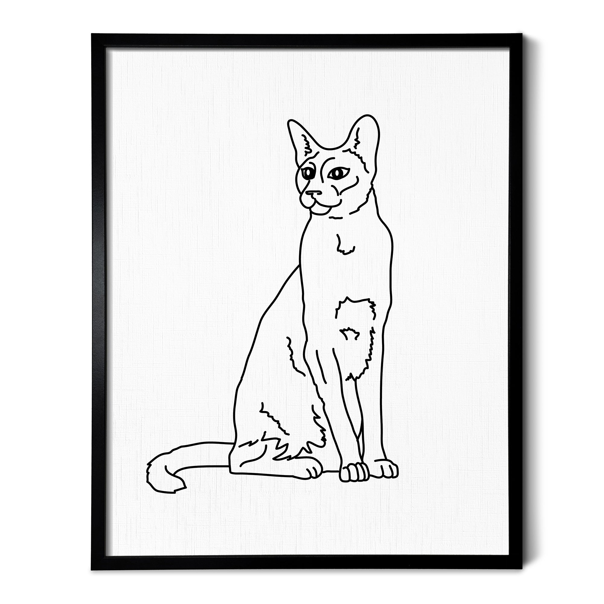 Siamese Cat Art Print Scenic Route Shop siamese-cat-art-print-scenic-route-shop