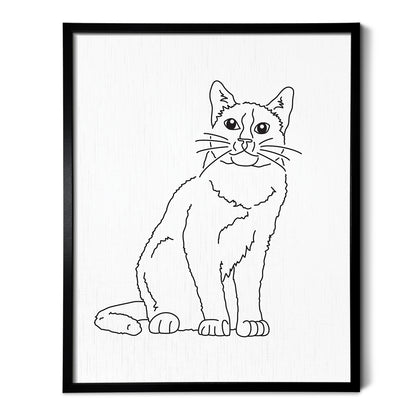Snowshoe Cat Art Print