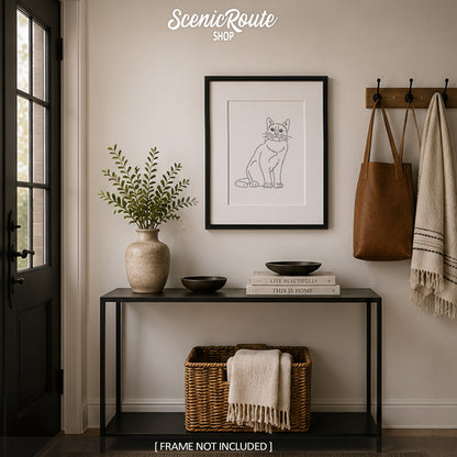 Snowshoe Cat Art Print