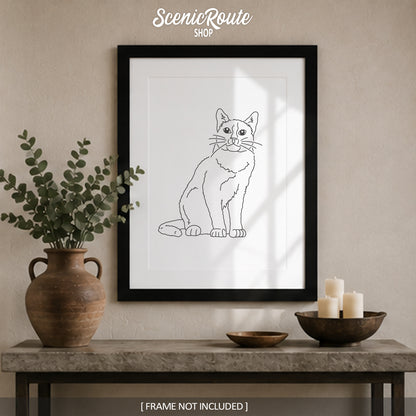 Snowshoe Cat Art Print