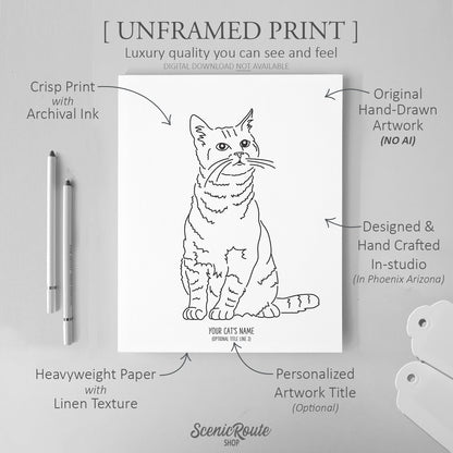 Tabby Cat Art Print