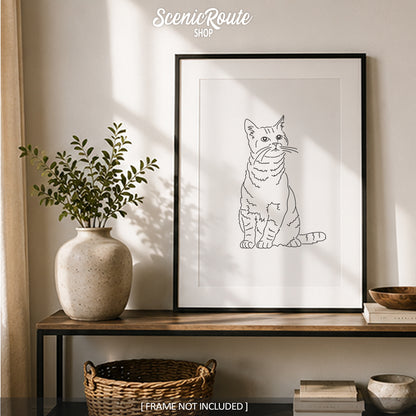 Tabby Cat Art Print