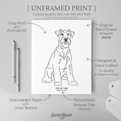 Airedale Art Print