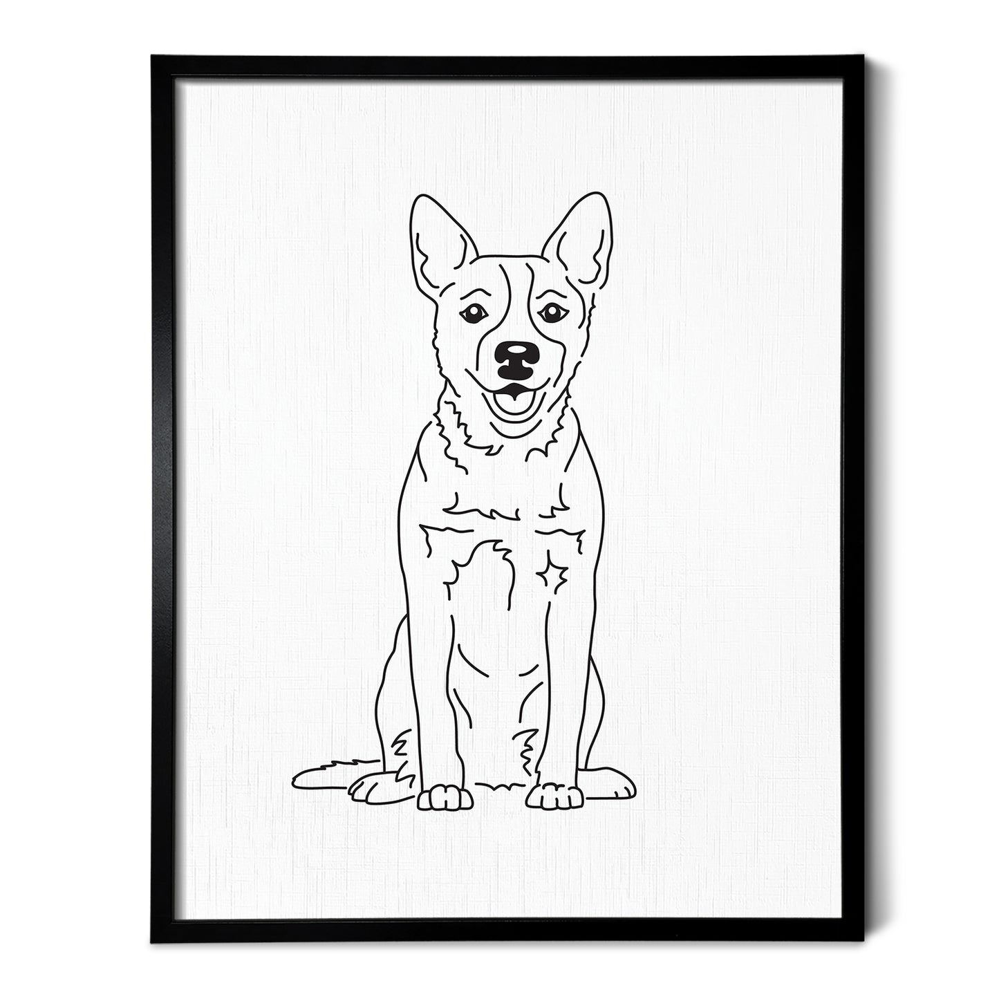 Australian Cattle Dog Art Print (Blue Heeler / Red Heeler / Queensland Heeler)
