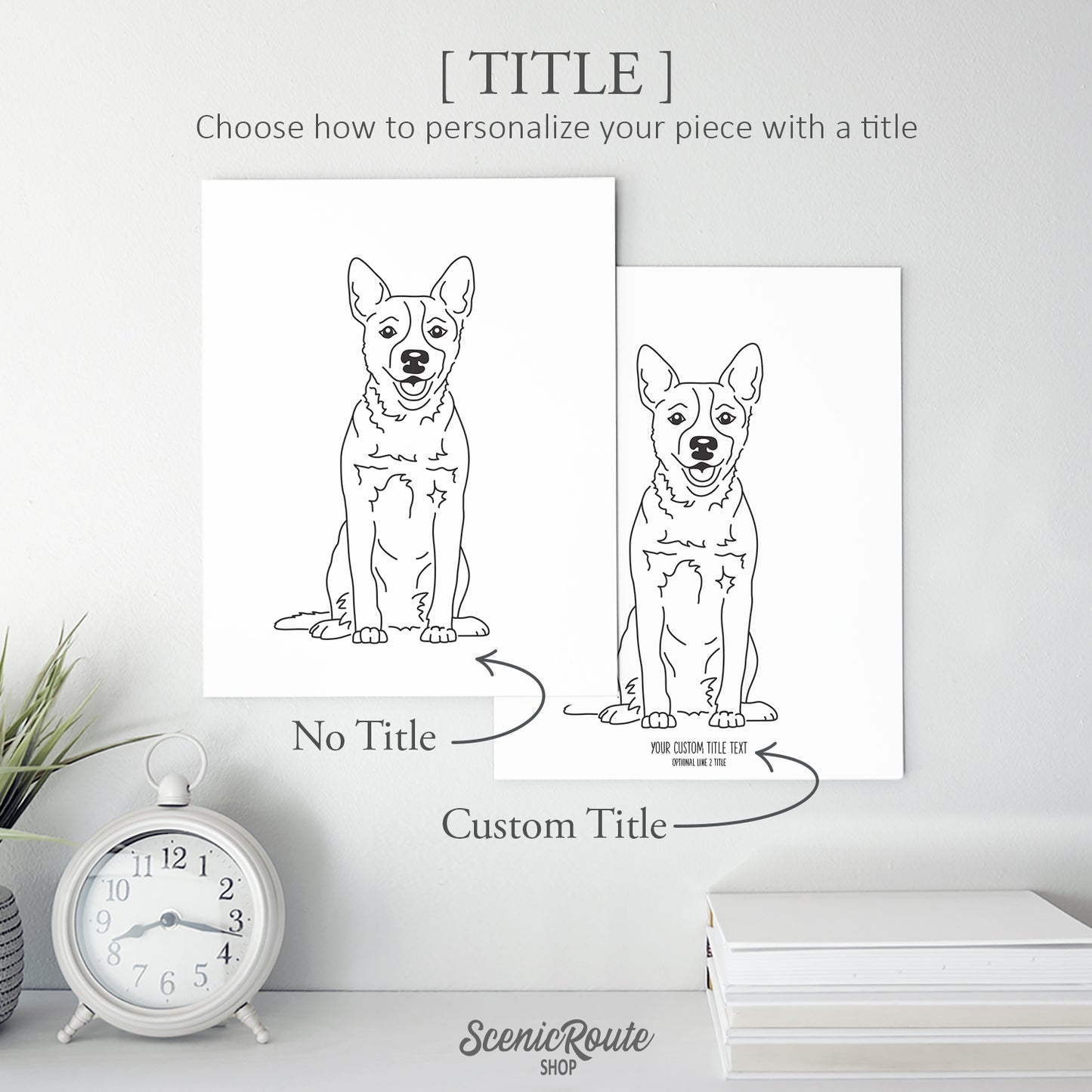 Australian Cattle Dog Art Print (Blue Heeler / Red Heeler / Queensland Heeler)