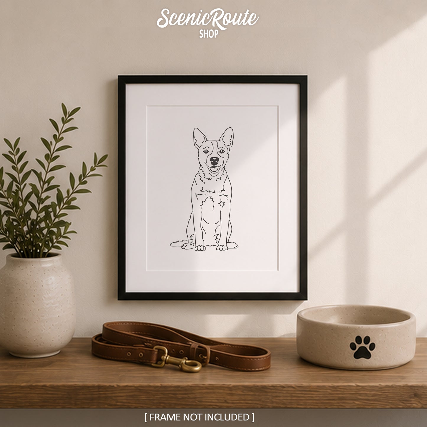 Australian Cattle Dog Art Print (Blue Heeler / Red Heeler / Queensland Heeler)