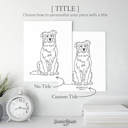 Australian Shepherd Art Print