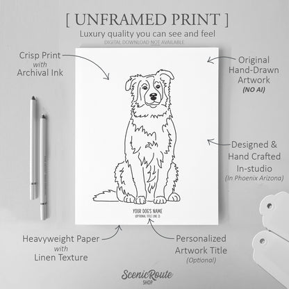 Australian Shepherd Art Print