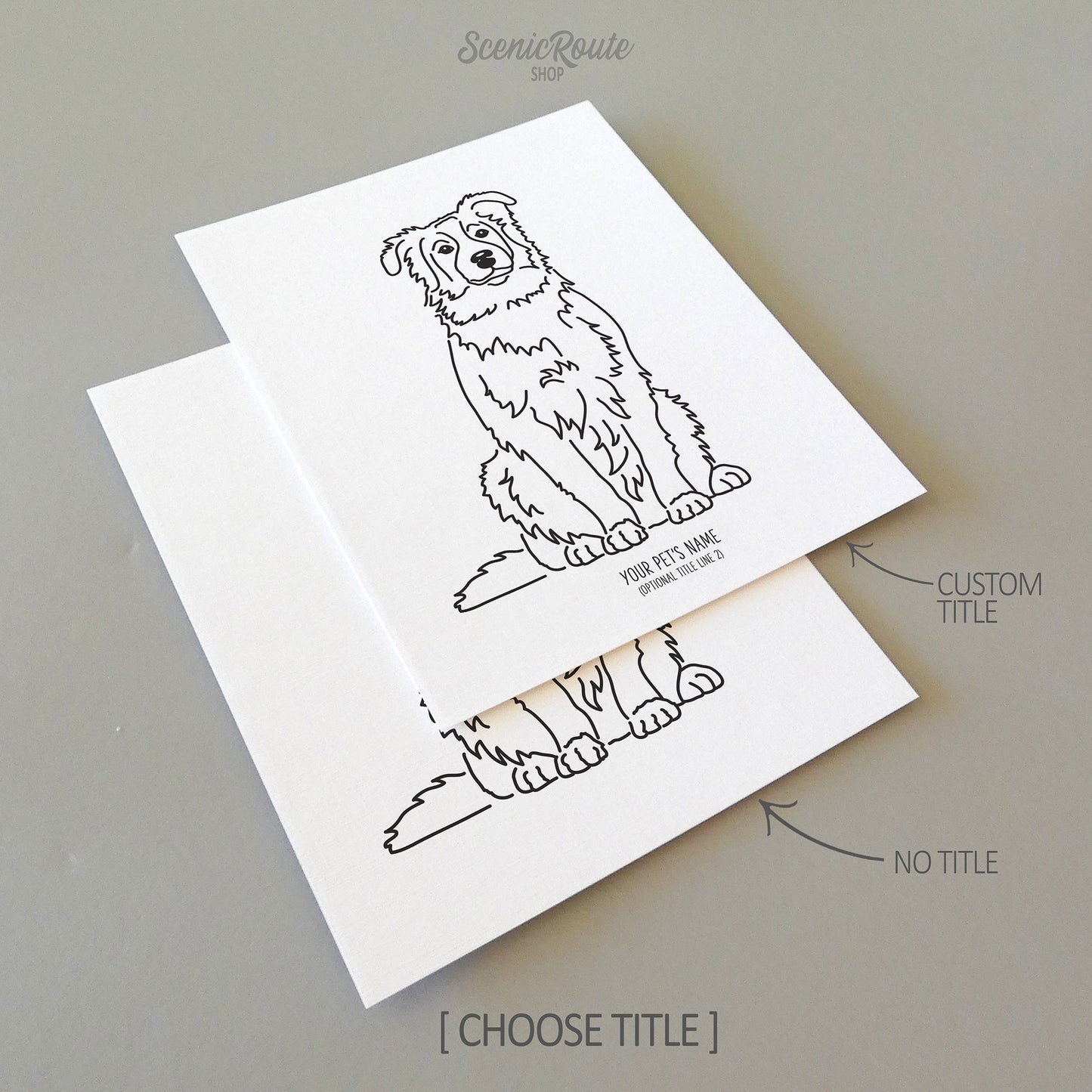 Australian Shepherd Art Print