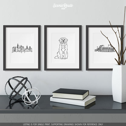 Bernese Mountain Dog Art Print
