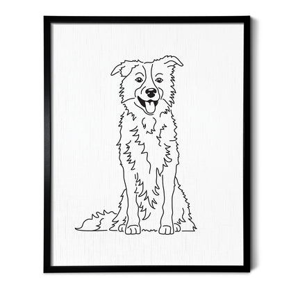 Border Collie Art Print