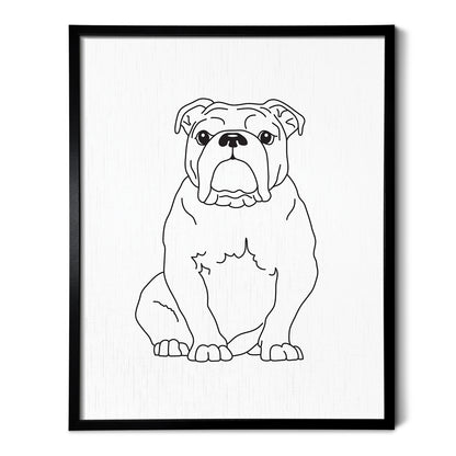 Bulldog Art Print