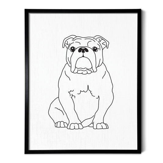 Bulldog Art Print