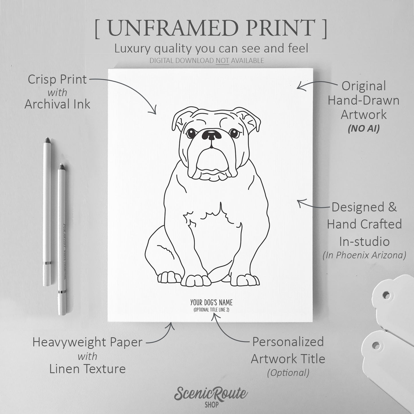 Bulldog Art Print