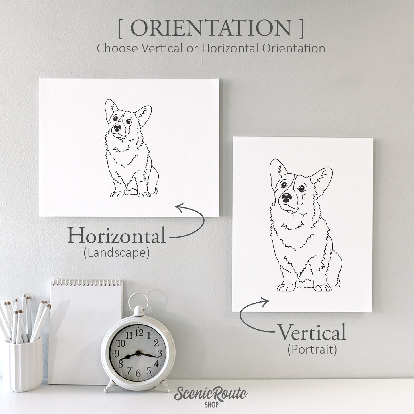 Corgi Art Print