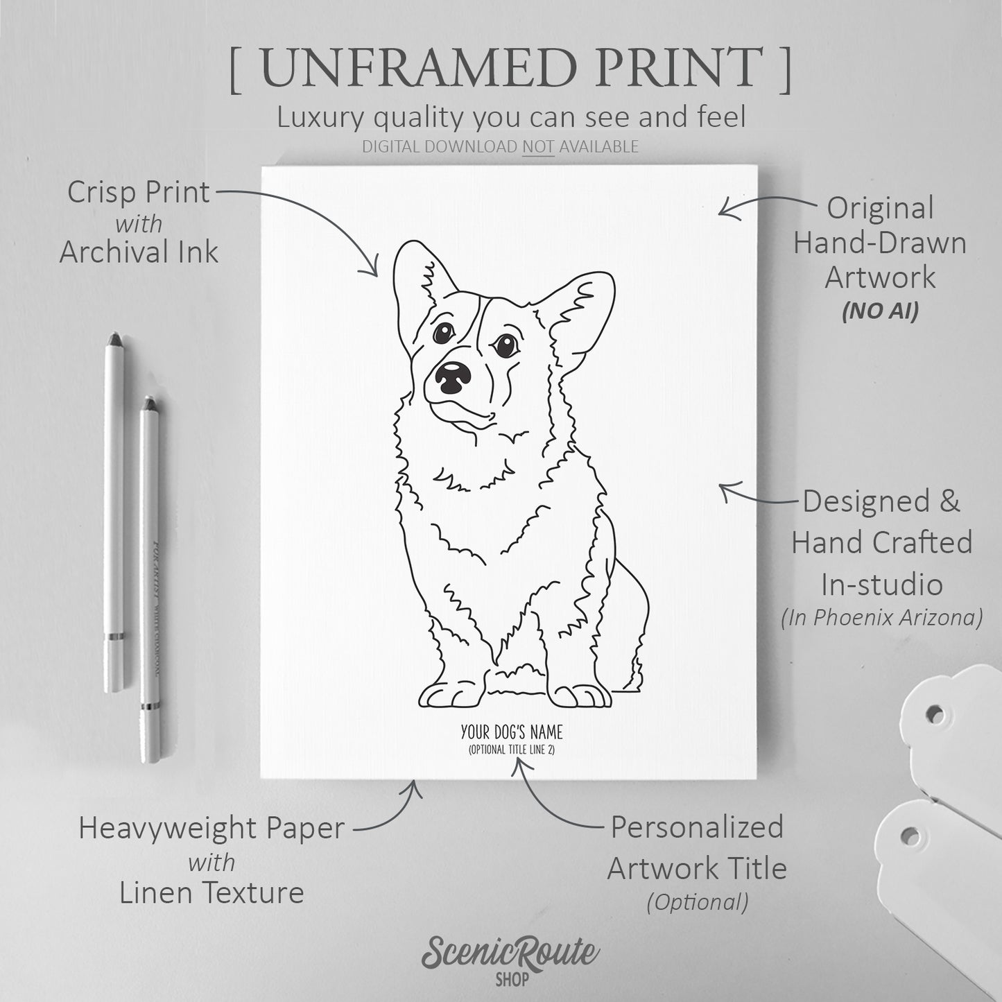 Corgi Art Print