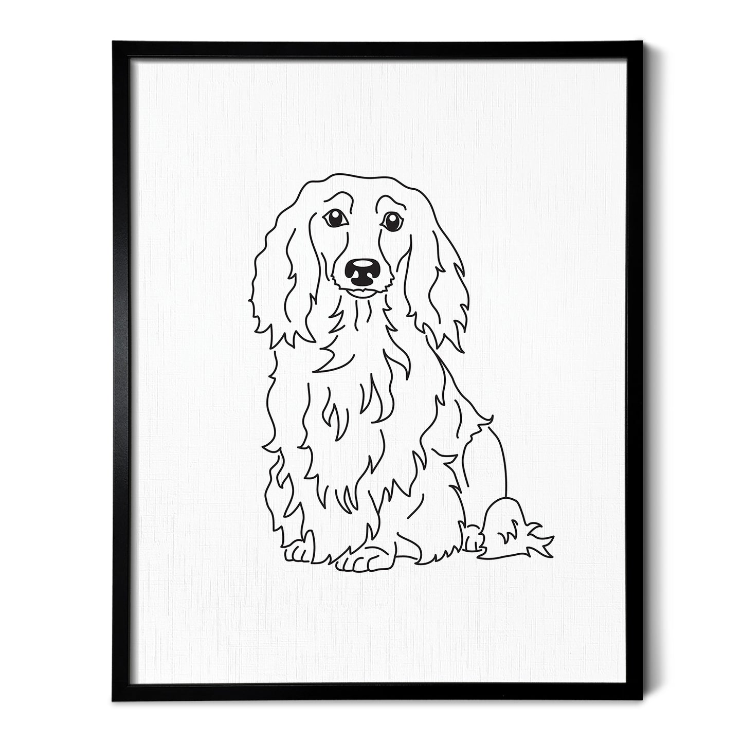 Dachshund (Long Haired) Art Print