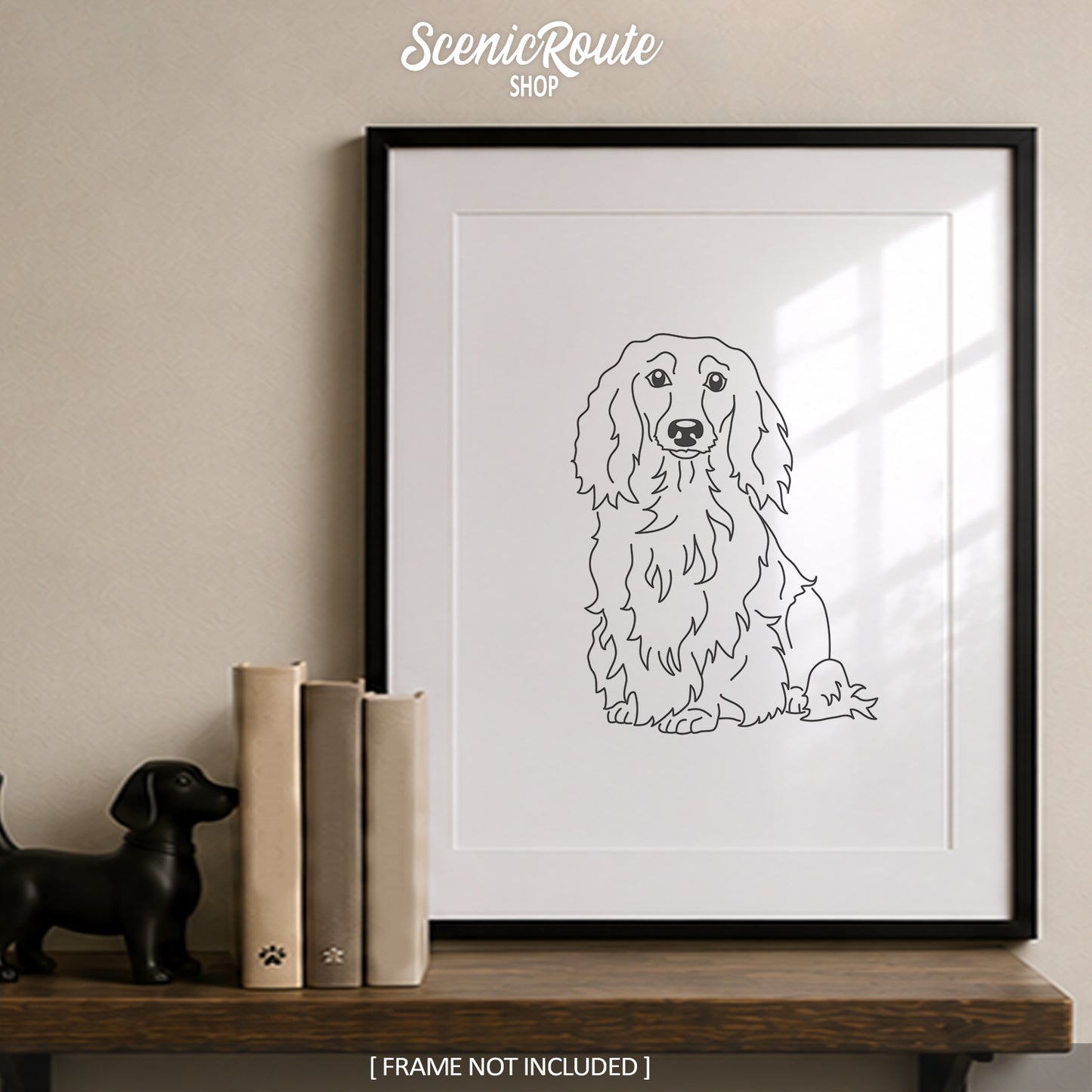 Dachshund (Long Haired) Art Print