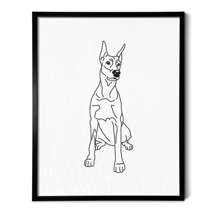 Doberman Art Print