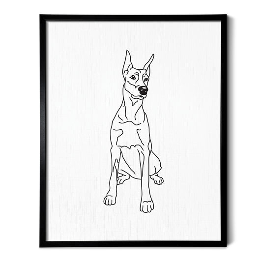 Doberman Art Print